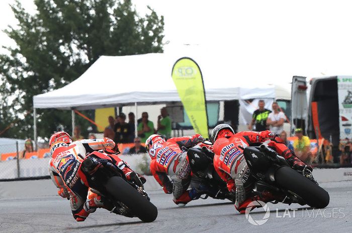 Andrea Dovizioso, Ducati Team, Marc Marquez, Repsol Honda Team, Jorge Lorenzo, Ducati Team