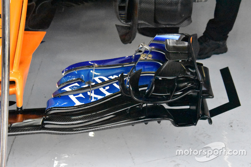 McLaren front wing technical detail