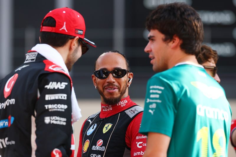 Lewis Hamilton, Ferrari, Lance Stroll, Aston Martin Racing, Esteban Ocon, Haas F1 Team