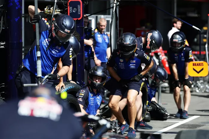Red Bull Racing pit stop
