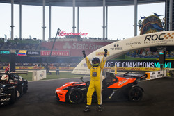 Juan Pablo Montoya, celebrates after being crowned the Champion of Champions