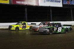 John Hunter Nemechek, SWM-NEMCO Motorsports Chevrolet, Ty Dillon, MDM Motorsports Chevrolet, and Matt Crafton, ThorSport Racing Toyota