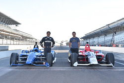 Los Chevrolet y Honda IndyCar 2018 con Juan Pablo Montoyay Oriol Servia