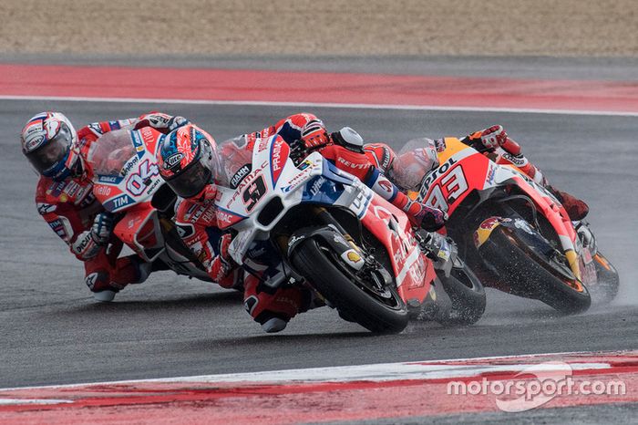 Danilo Petrucci, Pramac Racing, Marc Marquez, Repsol Honda Team, Andrea Dovizioso, Ducati Team