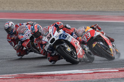 Danilo Petrucci, Pramac Racing, Marc Marquez, Repsol Honda Team, Andrea Dovizioso, Ducati Team