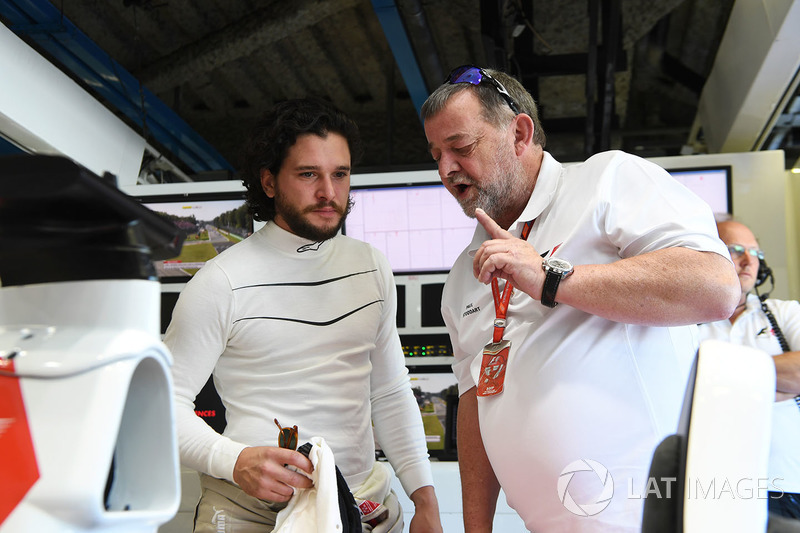 F1 Experiences 2-Seater passenger Kit Harington, Actor and Paul Stoddart