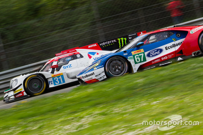 #31 Vaillante Rebellion Racing, Oreca 07 Gibson: Julien Canal, Bruno Senna; #67 Ford Chip Ganassi Ra