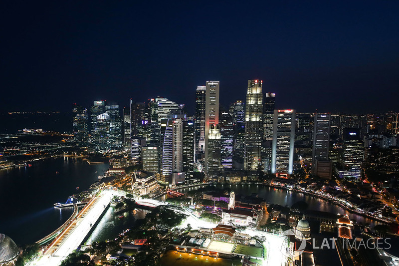 Aerial view from the 66th floor of the Swissotel