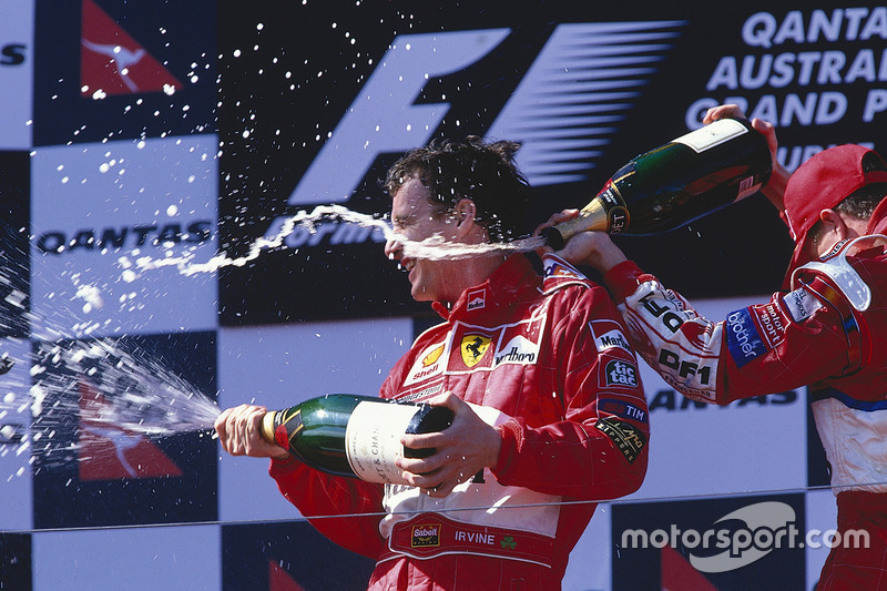1999. Подіум: 1. Едді Ірвайн, Ferrari. 2. Хайнц-Харальд Френтцен, Jordan Mugen Honda. 3. Ральф Шумахер, Williams Supertec
