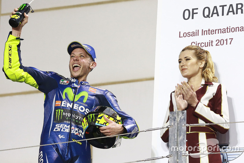 Podium: third place Valentino Rossi, Yamaha Factory Racing