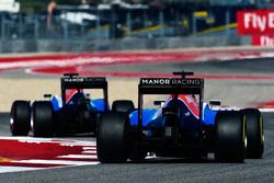Esteban Ocon, Manor Racing MRT05 sigue a su compañero Pascal Wehrlein, Manor Racing MRT05