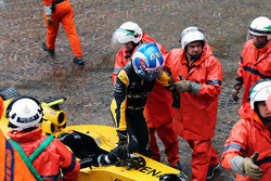 Jolyon Palmer, Renault Sport F1 Team RS16 va a sbattere durante la gara