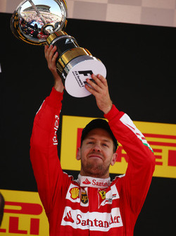 Terzo classificato, Sebastian Vettel, Scuderia Ferrari SF16-H