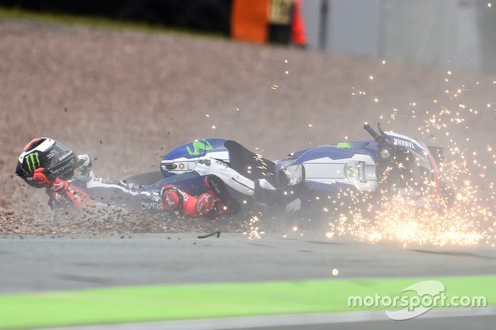 Jorge Lorenzo, Yamaha Factory Racing accidente