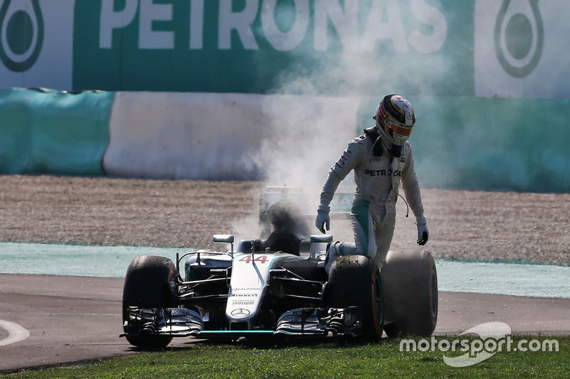 Lewis Hamilton, Mercedes AMG F1, W07 Hybrid, Ausfall