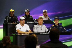 Conferencia de prensa: Felipe Nasr, Sauber, Sergio Perez, Sahara Force India F1, Esteban Gutiérrez,