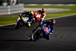 Maverick Viñales, Yamaha Factory Racing; Valentino Rossi, Yamaha Factory Racing