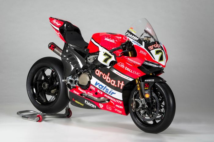 La moto de Chaz Davies, Ducati Team