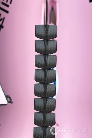 Sahara Force India VJM10 detalle de la tapa de motor