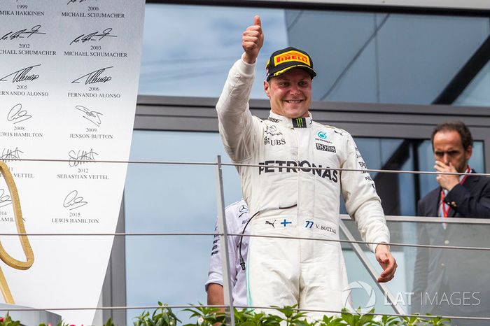 Bottas cresceu no campeonato após o GP da Áustria: sua diferença para Hamilton na pontuação é menor do que a do inglês para Vettel (15 a 20)