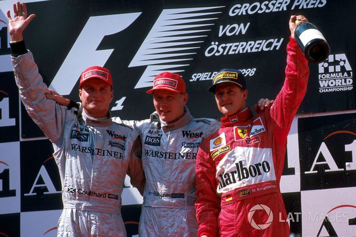 1998: 1. Mika Hakkinen 2.David Coulthard y 3.Michael Schumacher