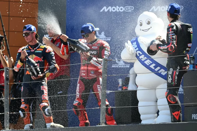 Pedro Acosta, Red Bull KTM Factory Racing, Marc Márquez, Ducati Team, Marco Bezzecchi, Aprilia Racing