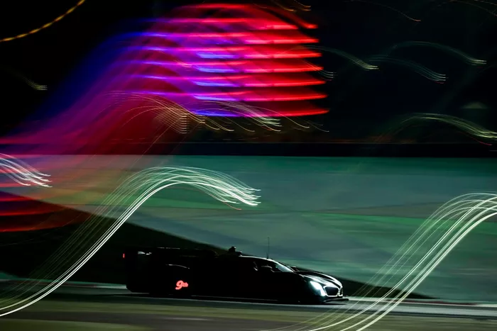 Track action at night