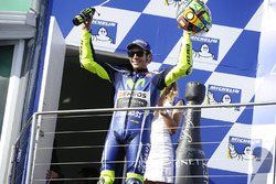 Podium : le second Valentino Rossi, Yamaha Factory Racing