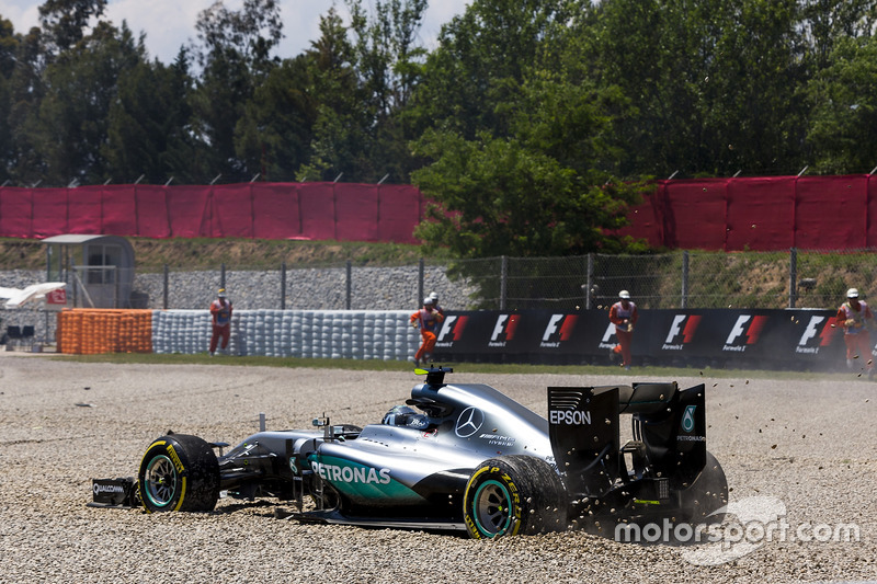 Kollision zwischen Lewis Hamilton und Nico Rosberg