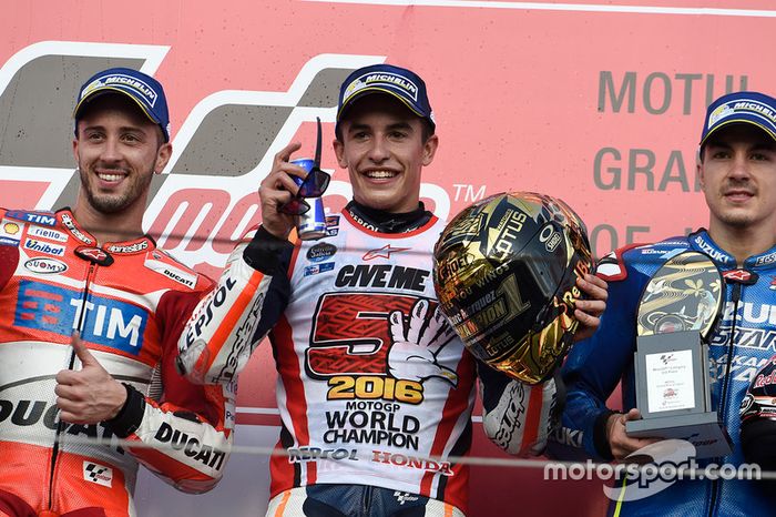 Andrea Dovizioso foi o segundo colocado e Maverick Viñales, o terceiro.