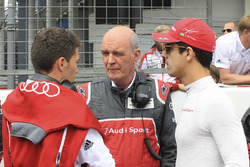 Dr. Wolfgang Ullrich, jefe de Audi Sport, Lucas di Grassi, Loic Duval, Audi Sport Team Joest