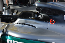 Mercedes F1 W07: Lamellen neben dem Cockpit