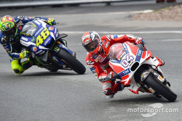 Andrea Dovizioso, Ducati Team y Valentino Rossi, Yamaha Factory Racing