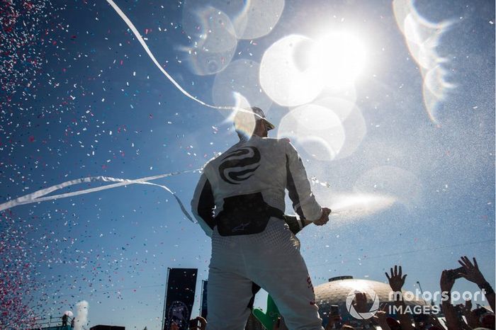 Ganador, Sam Bird, Envision Virgin Racing celebra