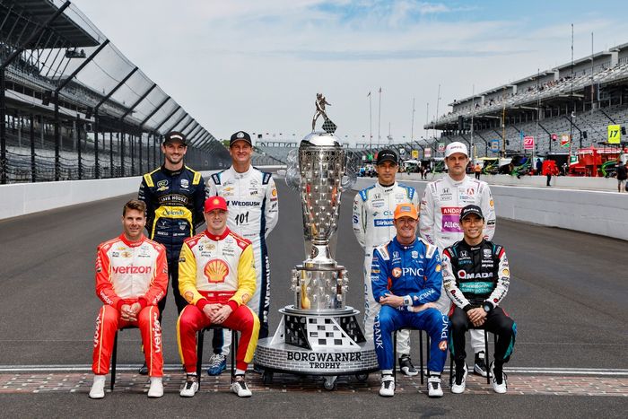 Past Indy 500 winners: Will Power, Team Penske, Josef Newgarden, Team Penske, Scott Dixon, Chip Ganassi Racing, Takuma Sato, Rahal Letterman Lanigan Racing, Alexander Rossi, Ed Carpenter Racing, Ryan Hunter-Reay, Dreyer & Reinbold Racing, Helio Castroneve