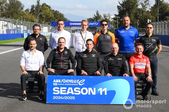 The Season 11 team bosses pose for a photograph