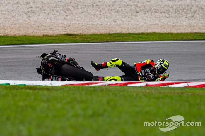 Caída de Andrea Iannone, Aprilia Racing Team Gresini
