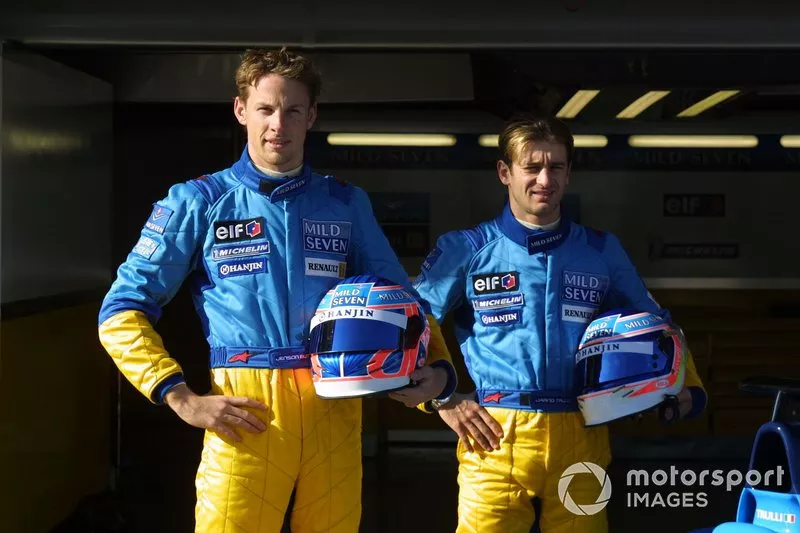 Jenson Button et Jarno Trulli chez Renault