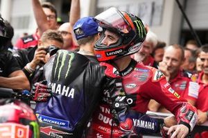 Ganador Francesco Bagnaia, Ducati Team, segundo Fabio Quartararo, Yamaha Factory Racing