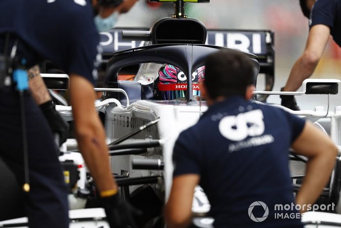 Nicholas Latifi, Williams FW43, en pits