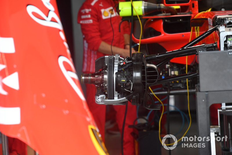 Ferrari SF71H front brake and wheel hub