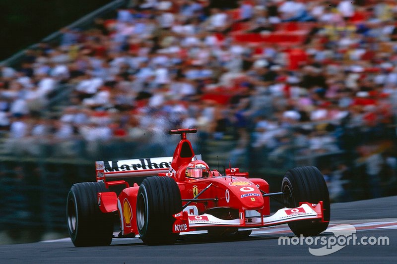 Michael Schumacher, Ferrari F2002, di GP Belgia 2002.