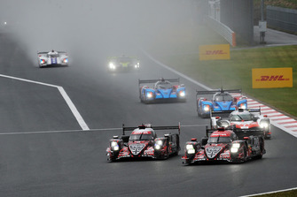 #3 Rebellion Racing Rebellion R-13: Mathias Beche, Gustavo Menezes, Thomas Laurent, #1 Rebellion Racing Rebellion R-13: Andre Lotterer, Neel Jani, Bruno Senna