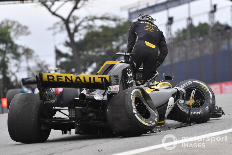 Nico Hulkenberg, Renault Sport F1 Team R.S. 18, kecelakaan