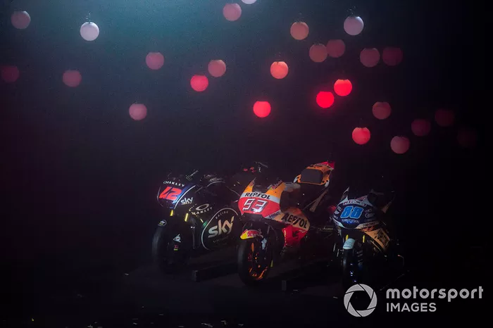 Motos de Francesco Bagnaia, Sky Racing Team VR46, Marc Marquez, Repsol Honda Team, Jorge Martin, Del Conca Gresini Racing
