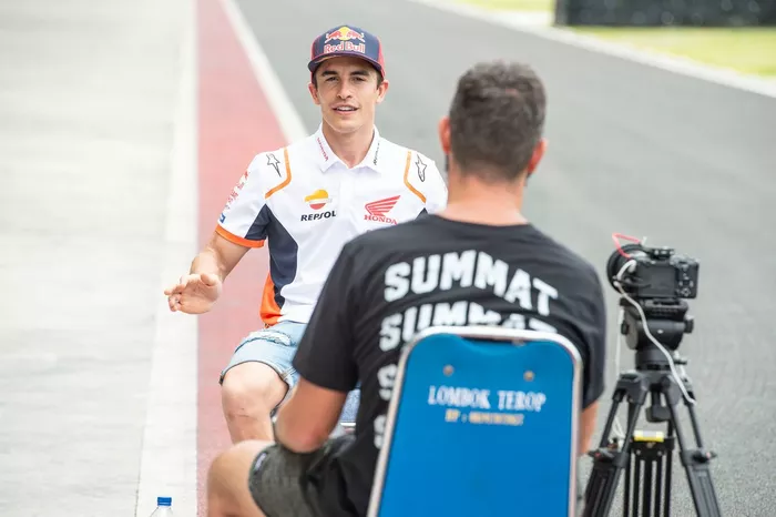 Marc Márquez, Respol Honda Team, en una entrevista