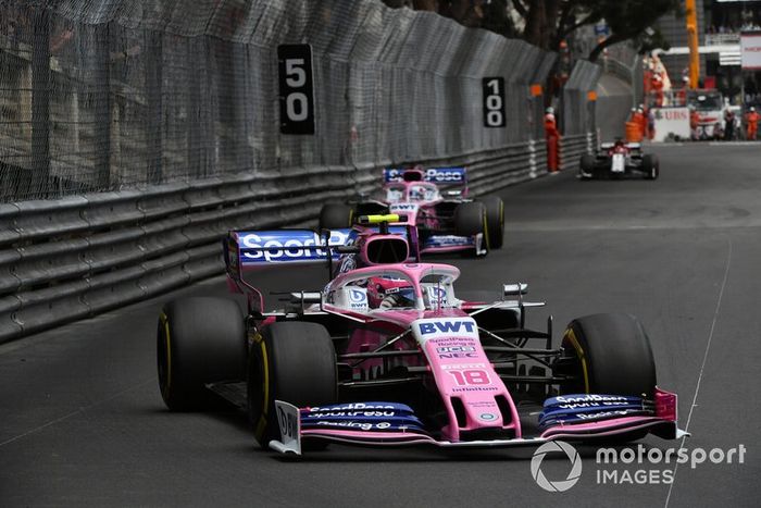 Lance Stroll, Racing Point RP19, Sergio Pérez, Racing Point RP19