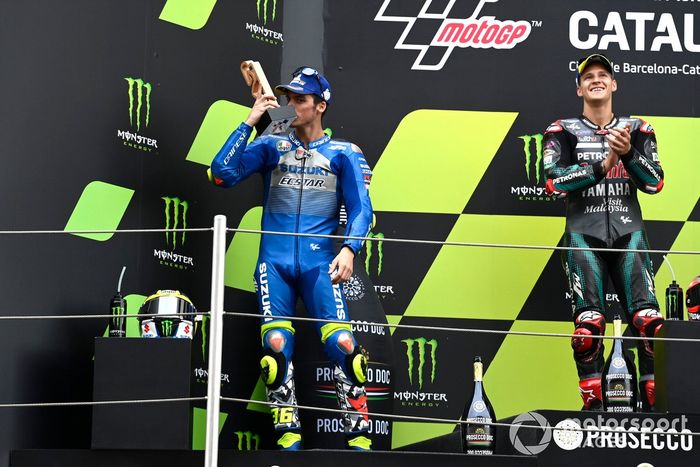 Podio: segundo lugar Joan Mir, Team Suzuki MotoGP