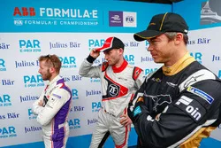 Sam Bird, DS Virgin Racing, Maro Engel, Venturi Formula E Team, Andre Lotterer, Techeetah, in the media pen