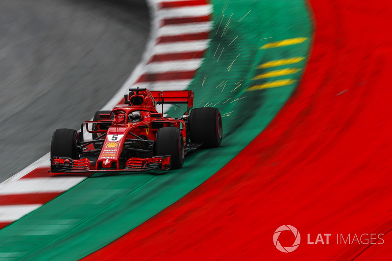 6: Sebastian Vettel, Ferrari SF71H, 1'03.464 (inc 3-place grid penalty)